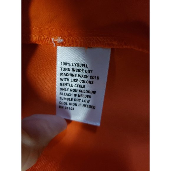 NWOT Womens Orange Crown & Ivy Blouse Beach XS - Picture 3 of 4